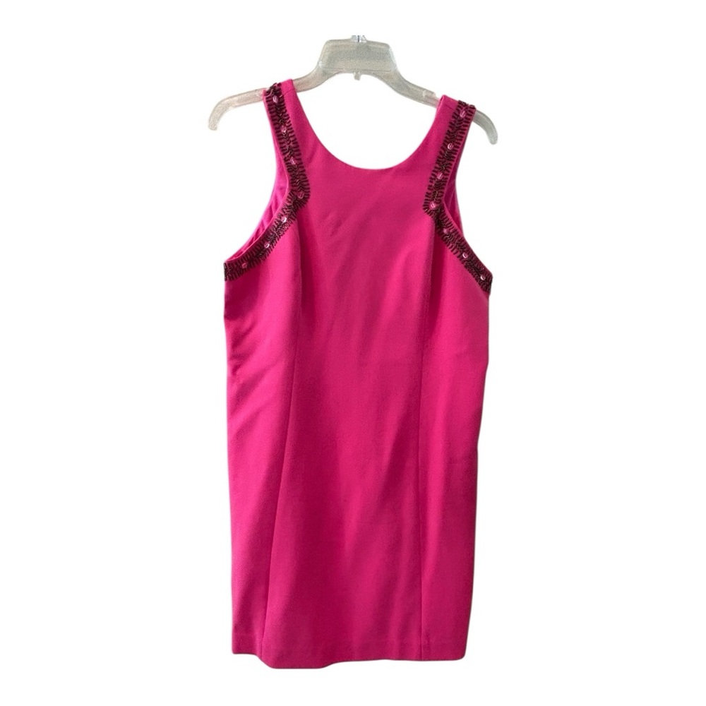 Lilly Pulitzer Pink Sheath Mini Dress Scoop Neck Sleeveless